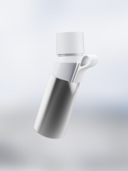 air up® Twist Pro Steel Flasche Set - Silver 480 ml