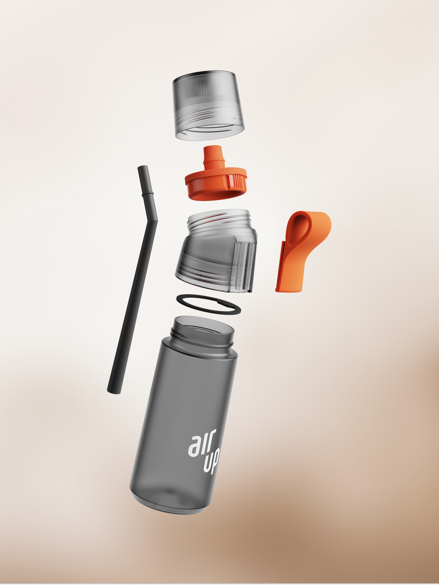 air up® Twist Pro Flasche - Charcoal Grey 600 ml