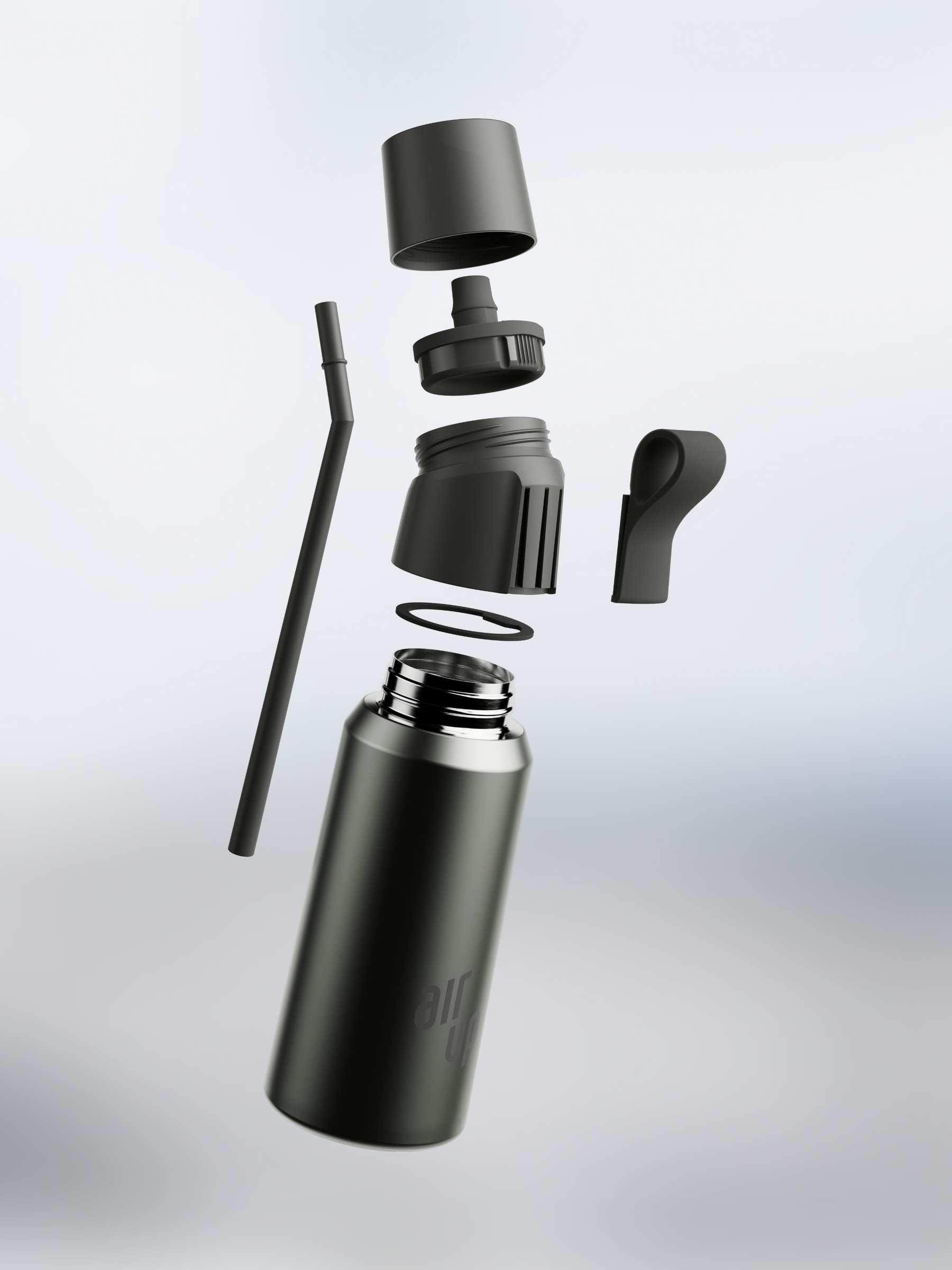 air up® Twist Pro Steel Flasche - Dusky Obsidian 850 ml