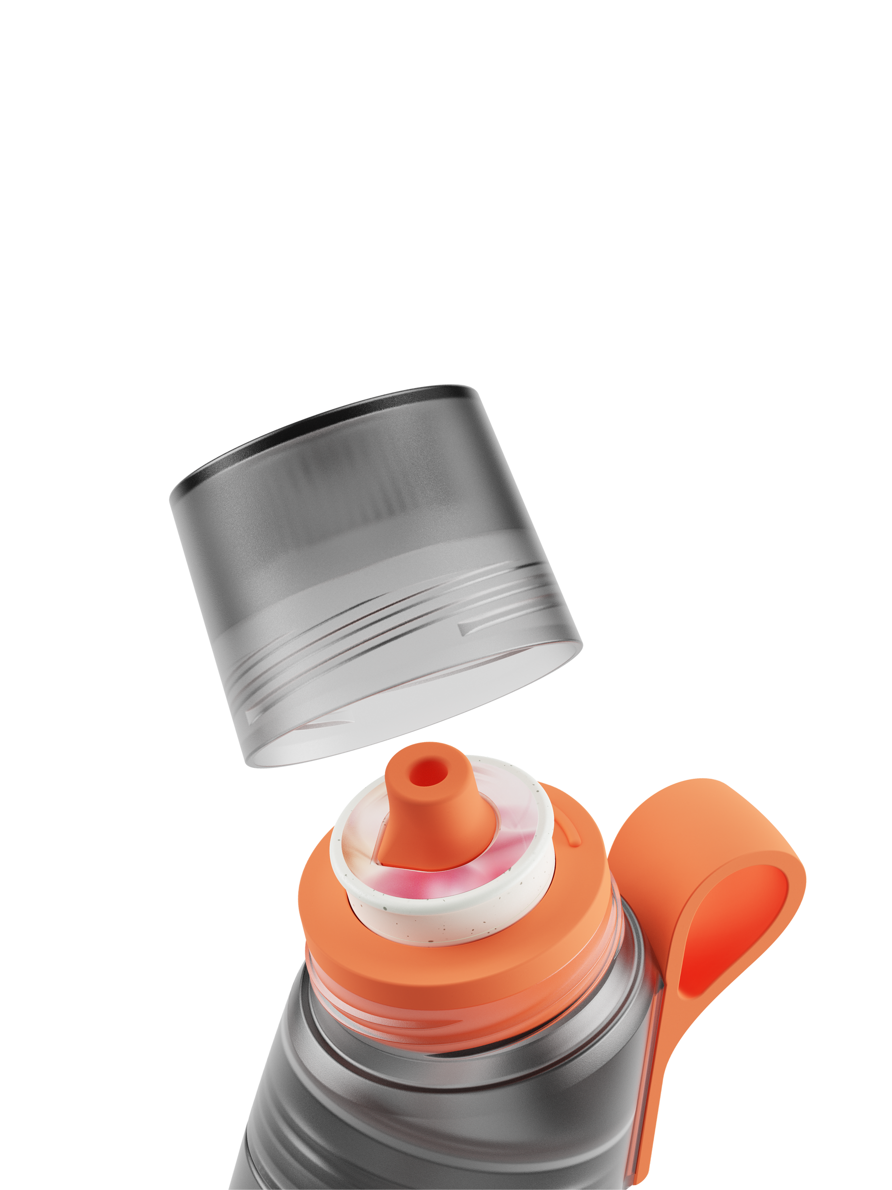 air up® Twist Pro Steel Flasche Set - Silver 480 ml