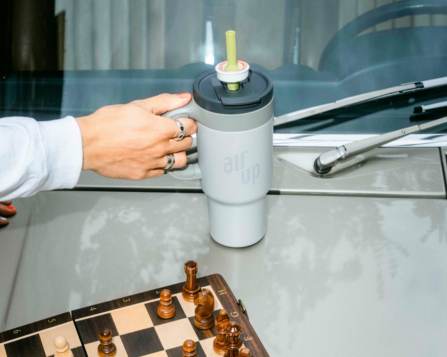 air up® Tumbler with Handle - Sandstone 890 ml