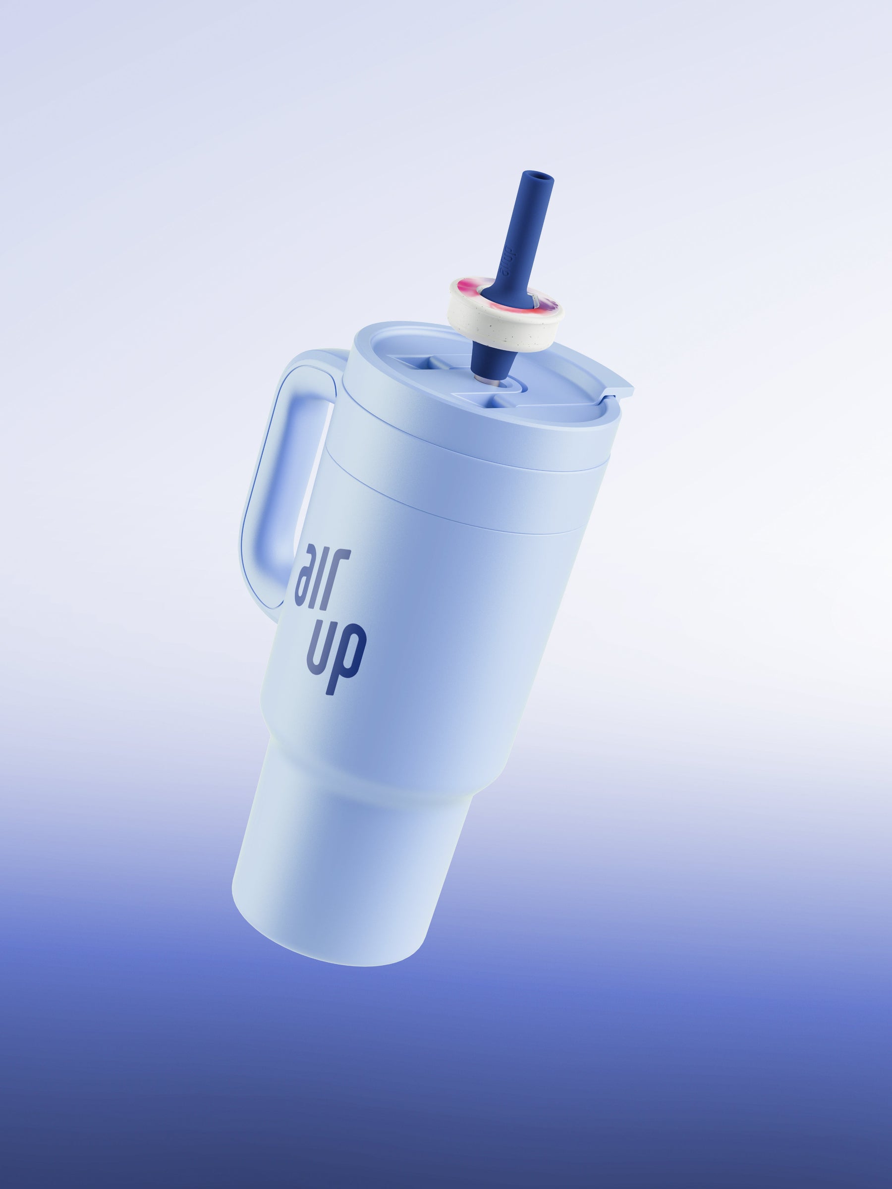air up® Tumbler mit Griff - Blue Cornflower 890 ml