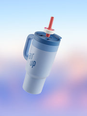 air up® Tumbler with Handle - Dusky Blue 890 ml