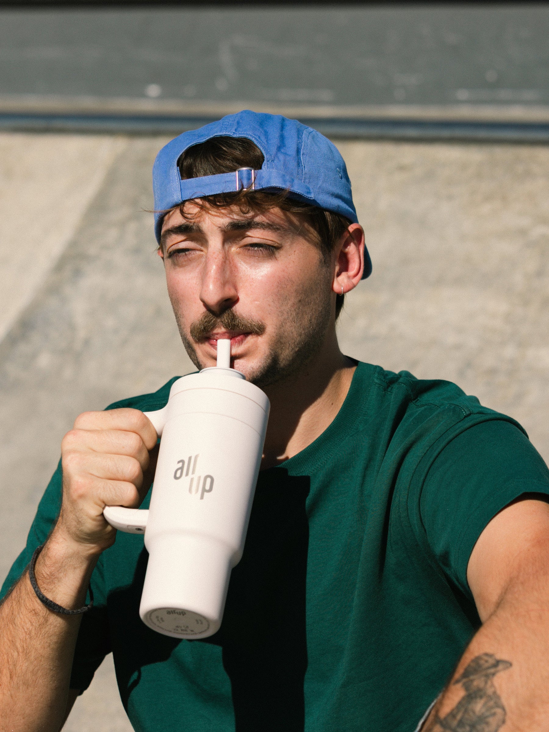 air up® Tumbler with Handle - Creamy White 890 ml