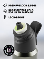 air up® Twist Pro Steel Flasche - Dusky Obsidian 850 ml