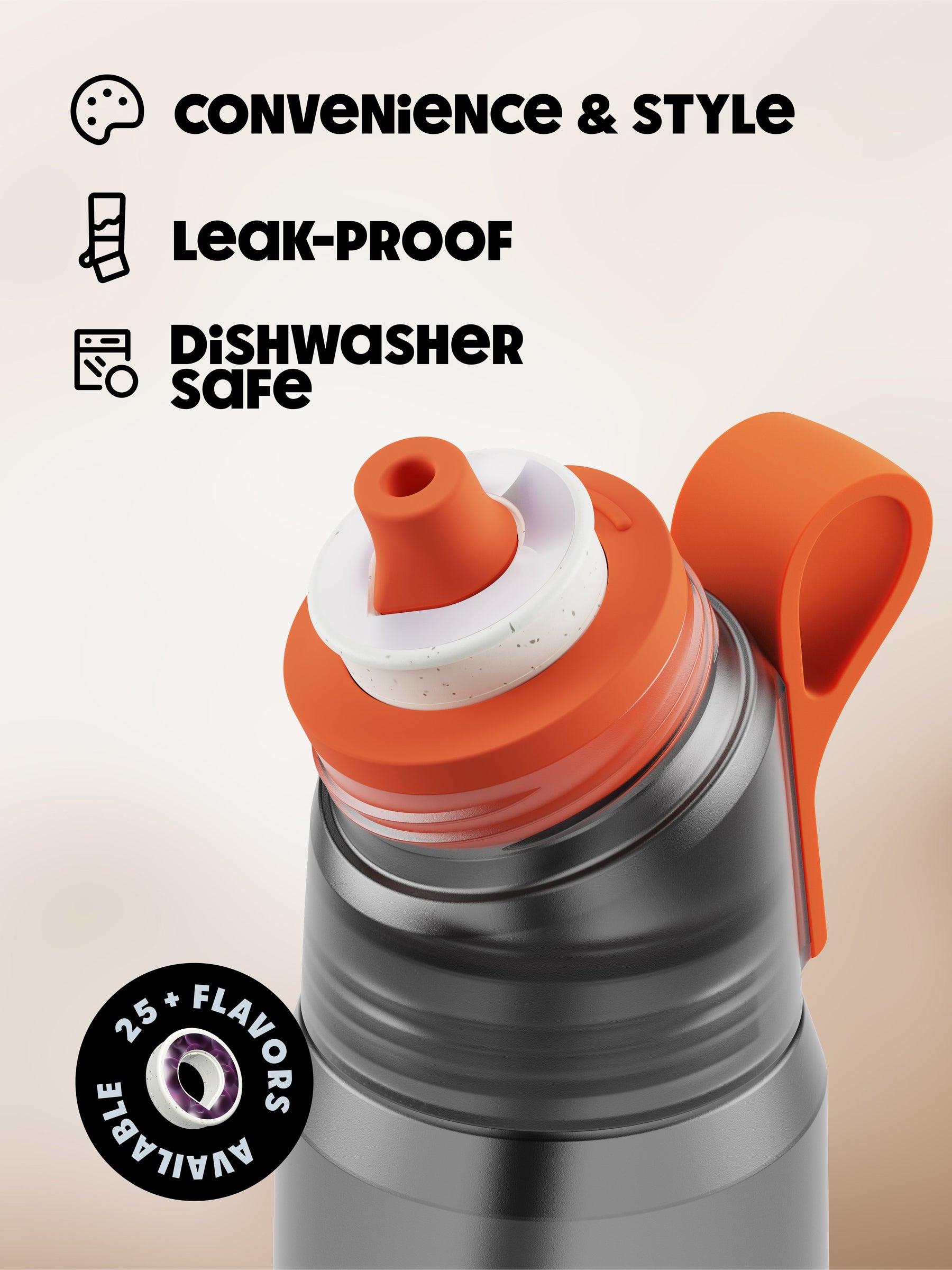 Gen air up® Twist Pro Bottle - Charcoal Grey 1000 ml