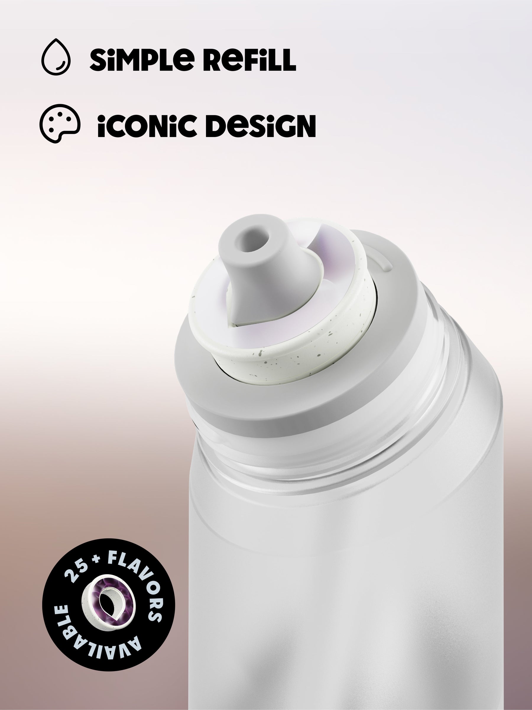 air up® Twist Flasche - Pearl White 650 ml
