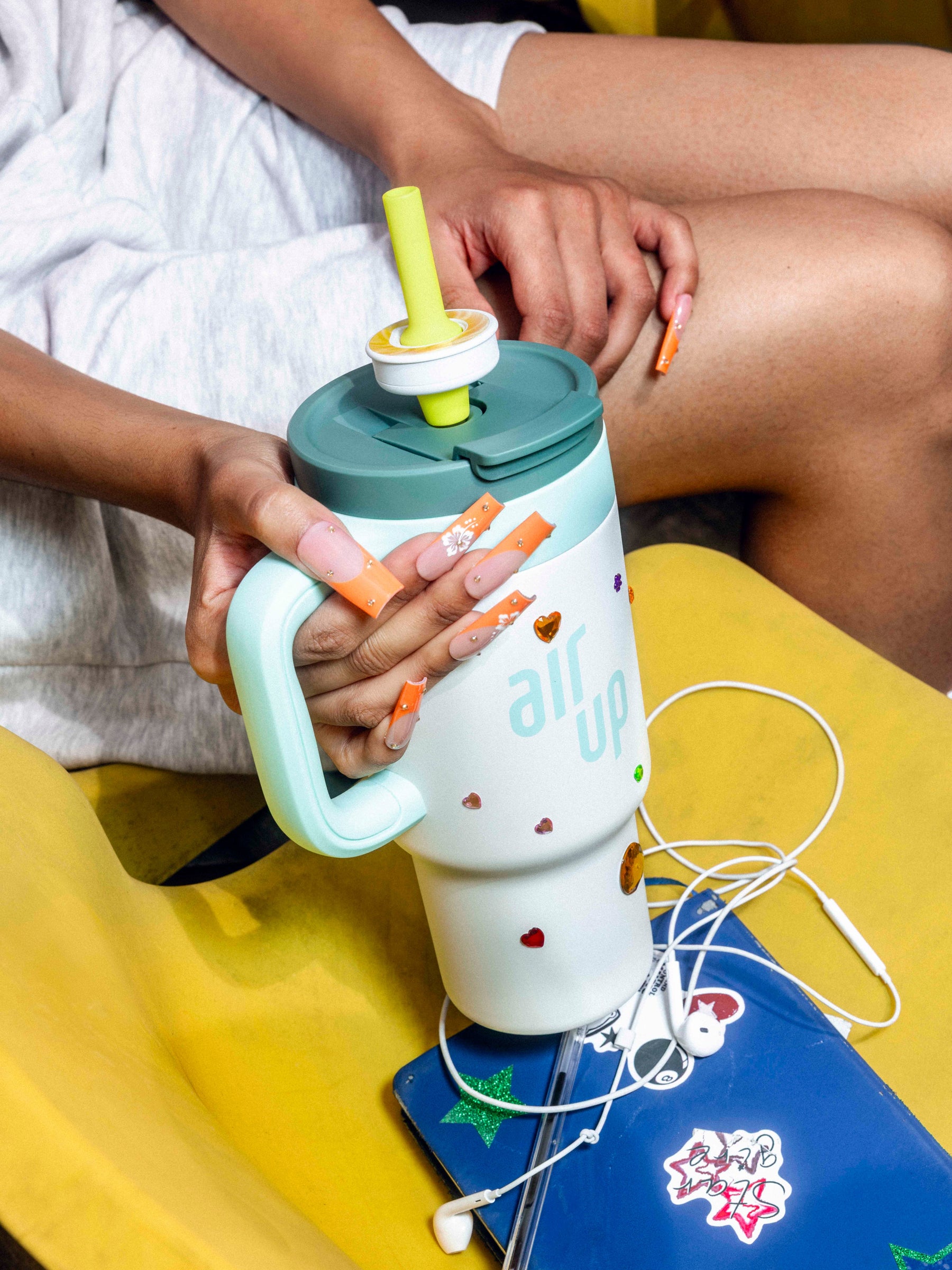 air up® Tumbler with Handle - White Spearmint 890 ml