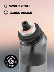 air up® Twist Flasche - Charcoal Grey 650 ml