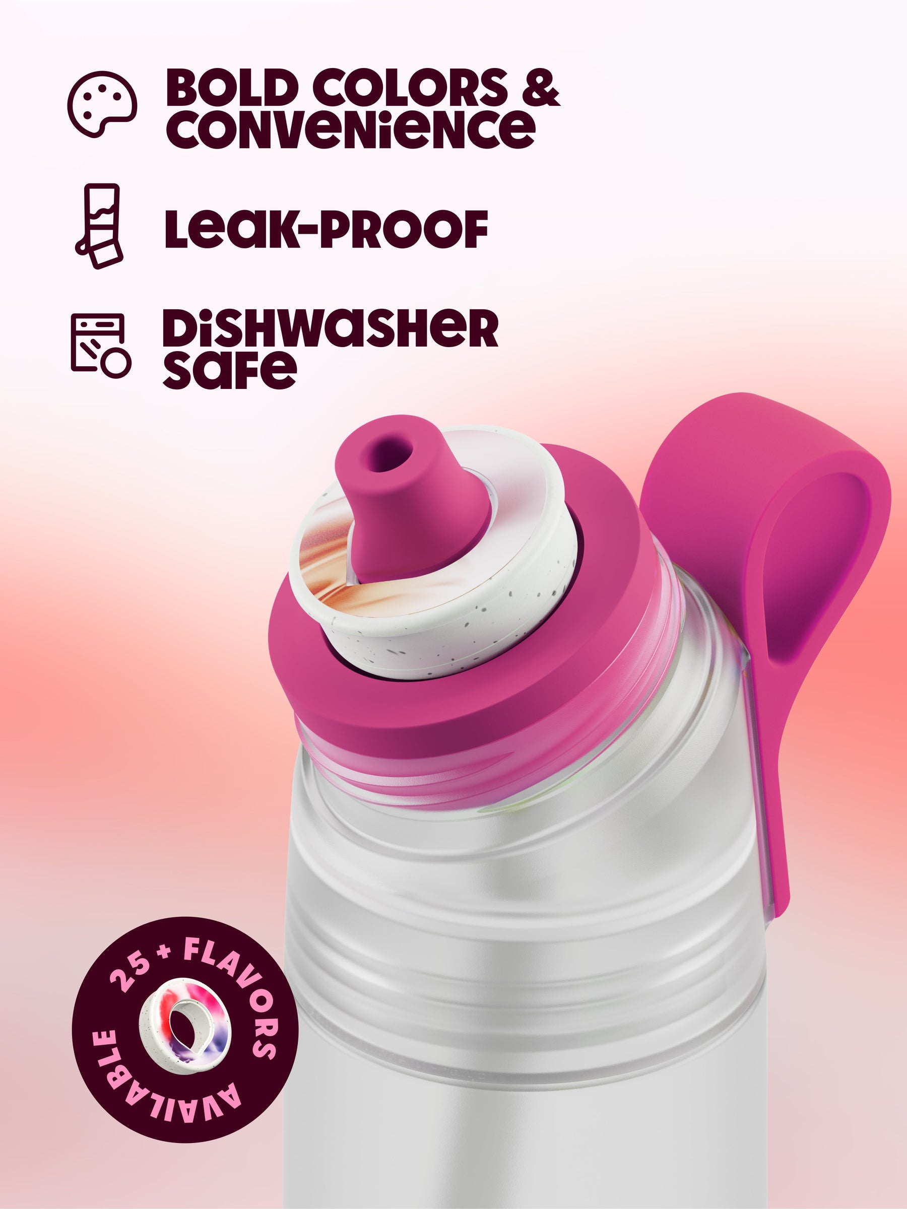 Gen 2 Lmtd. Edt. Bottle - Pink Splash 600 ml