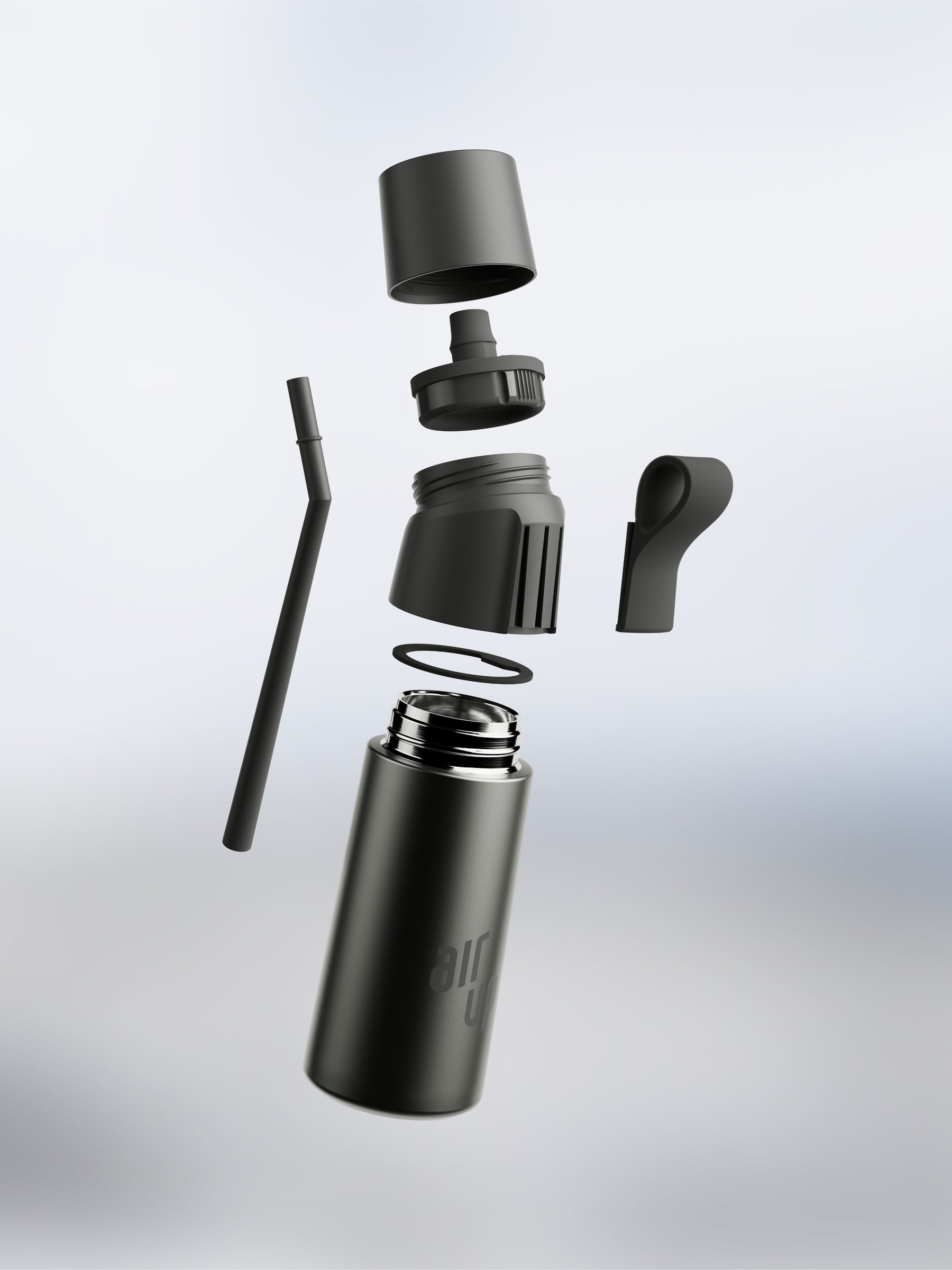 air up® Twist Pro Steel Flasche - Dusky Obsidian 480 ml