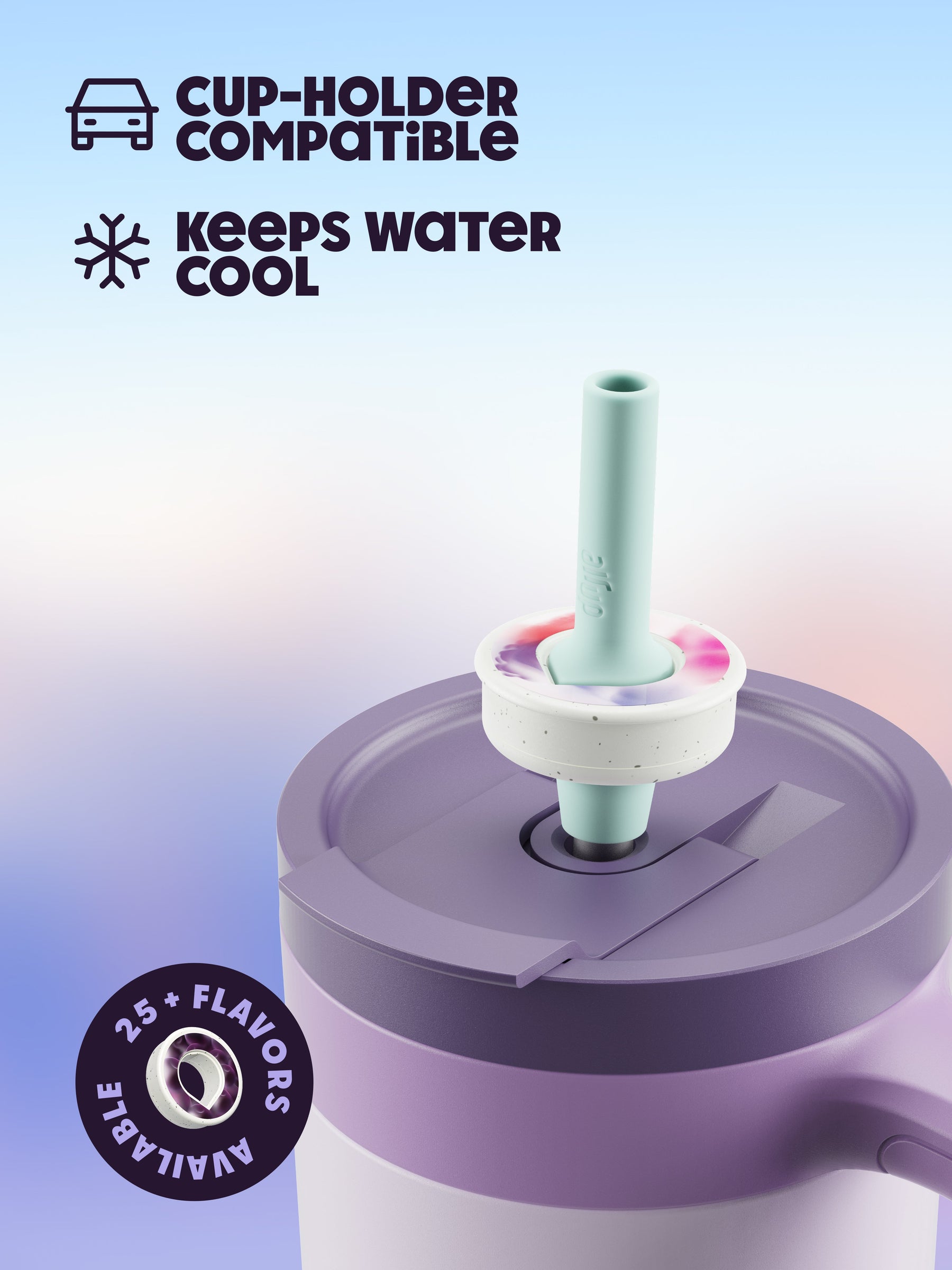air up® Tumbler with Handle - Soft Lavender 1200 ml