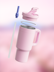 air up® Tumbler mit Griff - Pink Indigo 890 ml