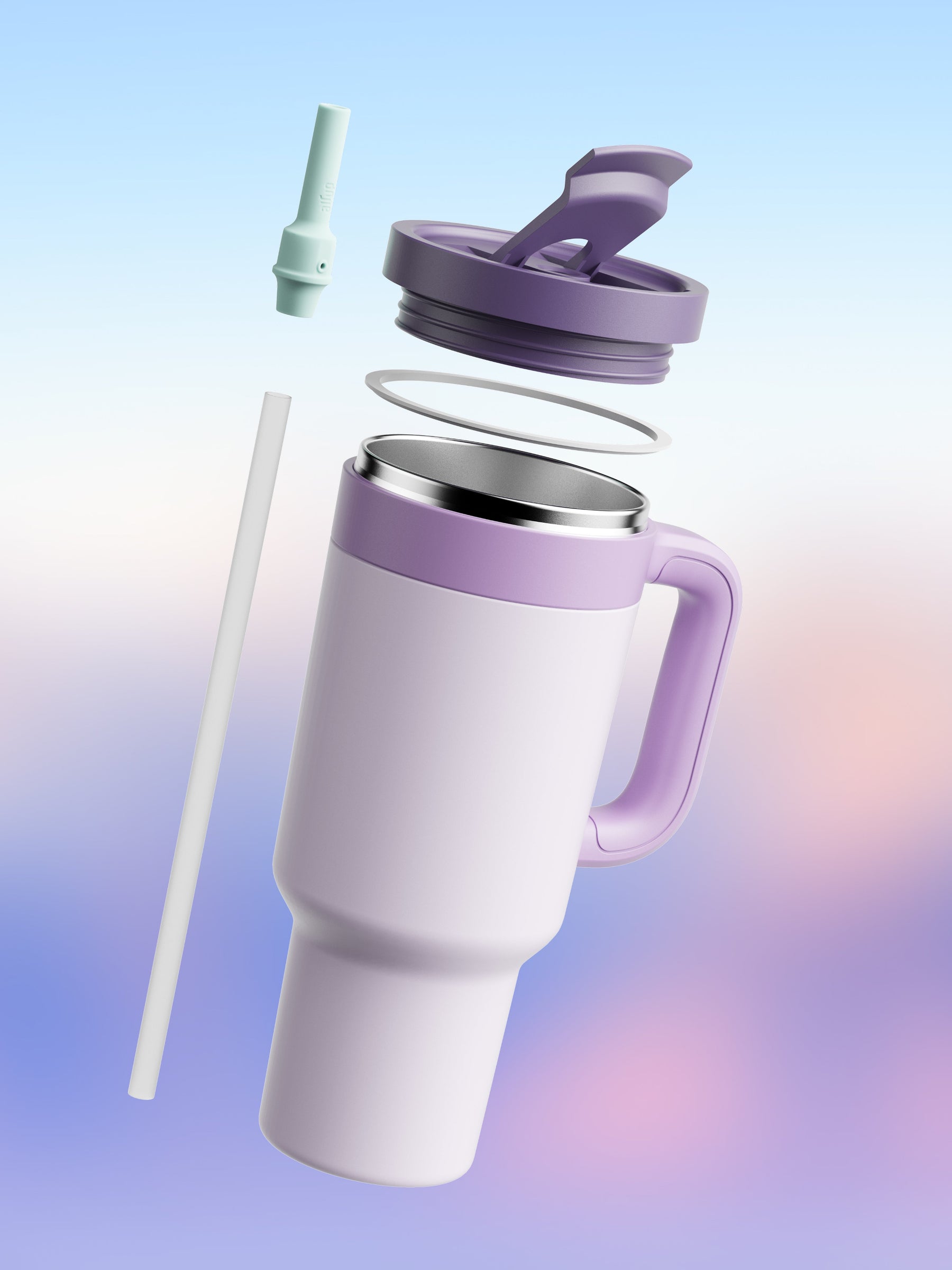 air up® Tumbler with Handle - Soft Lavender 1200 ml