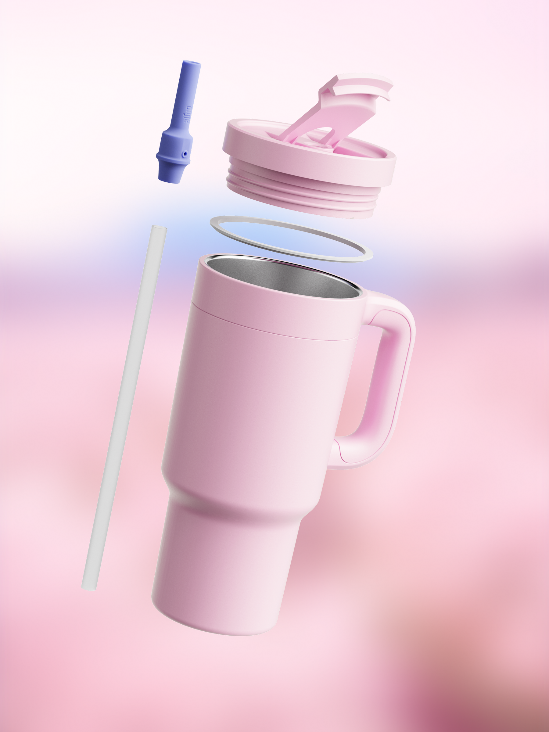 air up® Tumbler with Handle - Pink Indigo 1200 ml