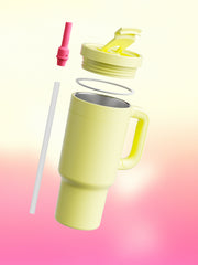 air up® Tumbler mit Griff - Buttercup Pink 890 ml