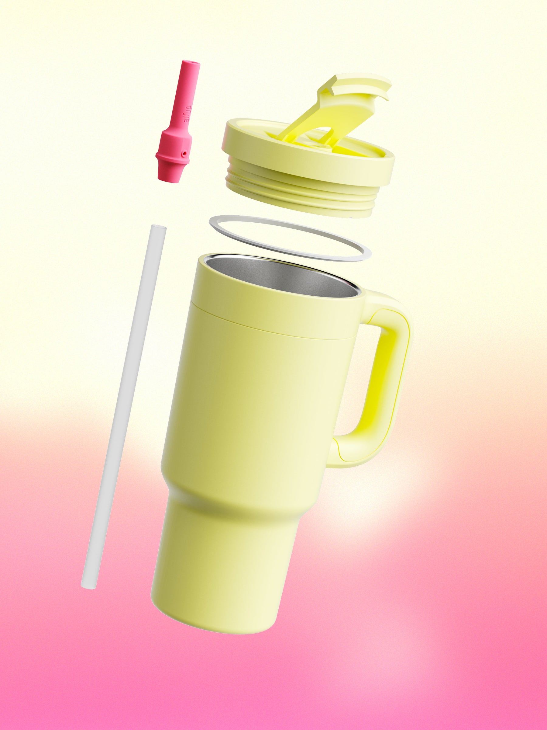 air up® Tumbler mit Griff - Buttercup Pink 890 ml