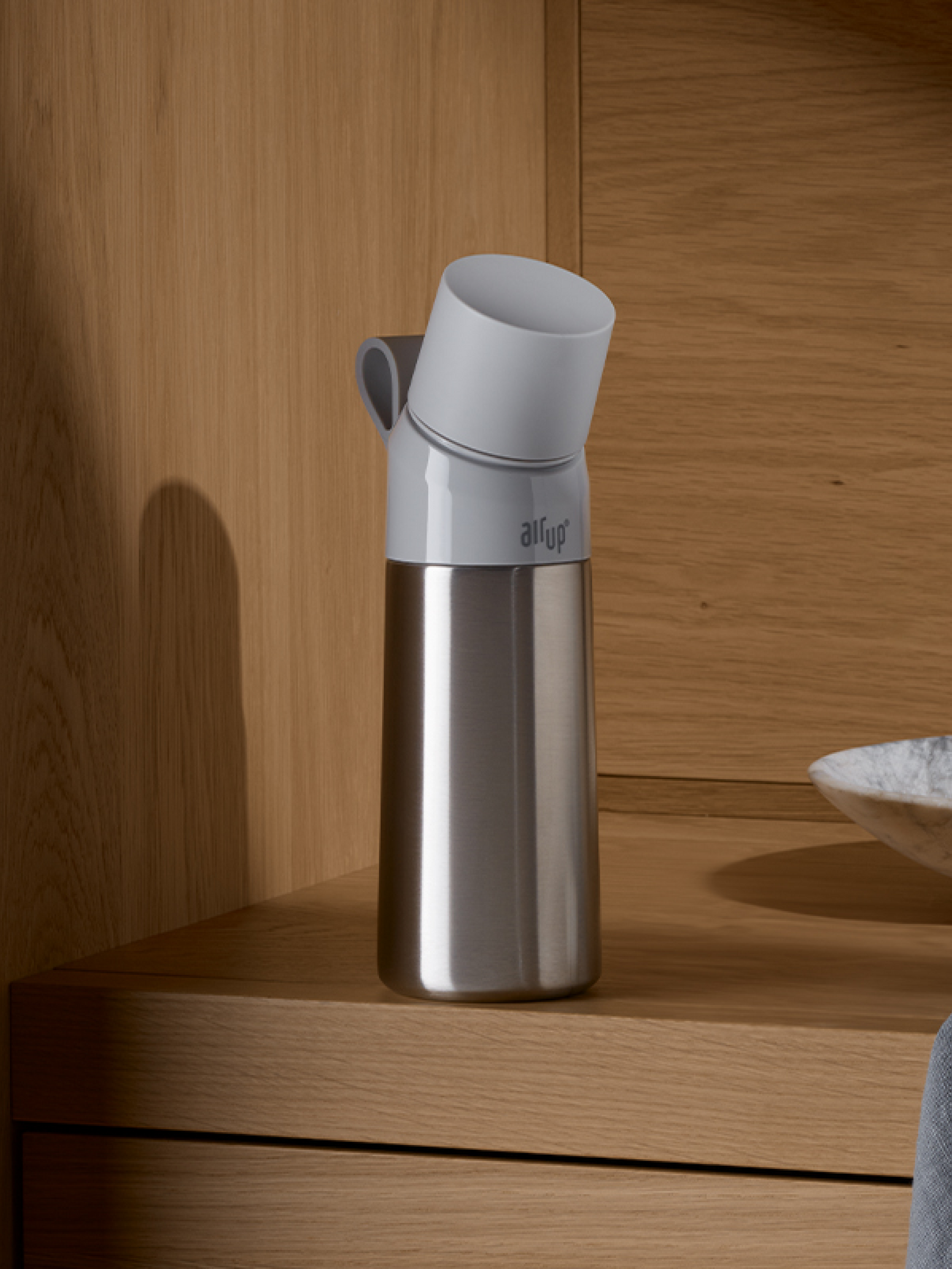 air up® Twist Pro Steel Flasche Set - Silver 480 ml