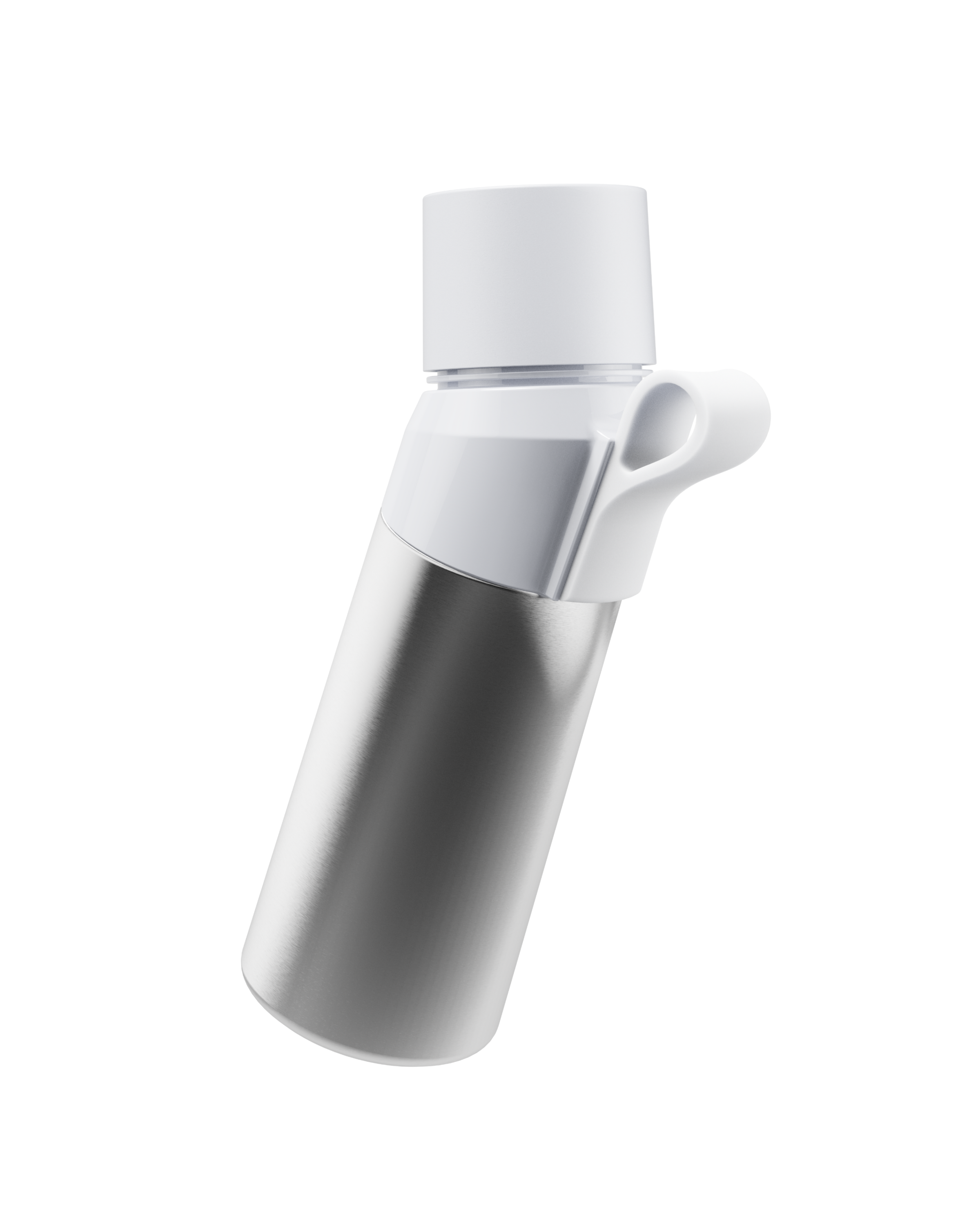 air up® Twist Pro Steel Flasche Set - Silver 480 ml